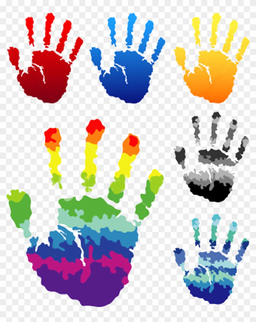 Colourful Hands Png, Transparent Png, 1031x1247, png download.