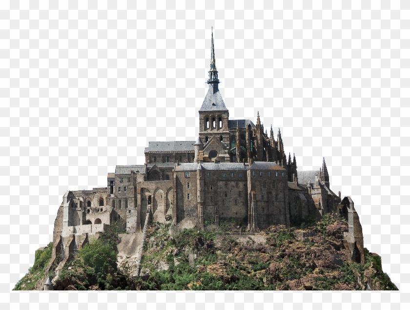 Castle Fortress Png Clipart Free Image - Mont Saint-michel, Transparent
