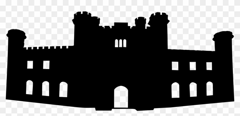 Lowther Castle Silhouette Logo Black Castle Silhouette Png Transparent Png 1707x750 559078 Pngfind