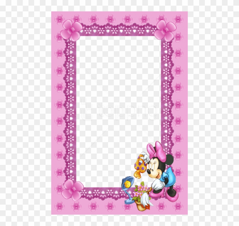 Free Png Cute Kids Prink Mini Mouse Transparent Frame - Frames Minnie ...