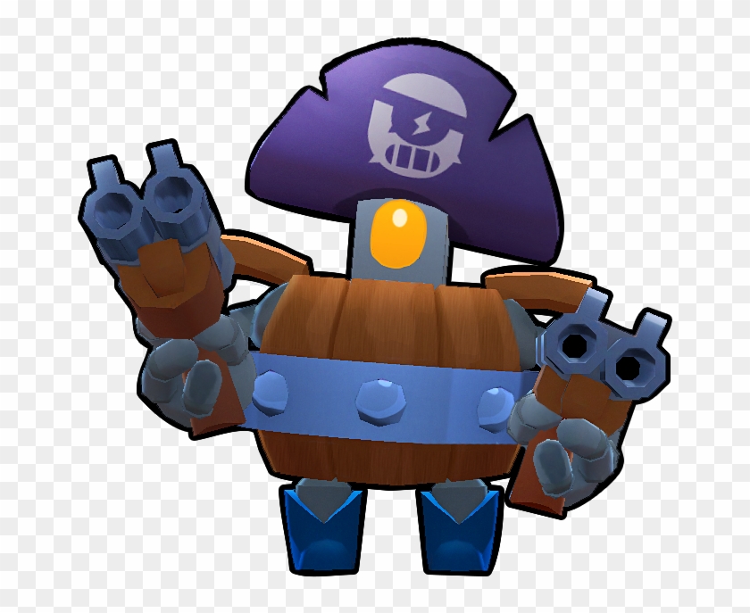 6 Point Star Png Darryl Brawl Star Transparent Png 667x607 5524115 Pngfind - how to draw darryl from brawl stars