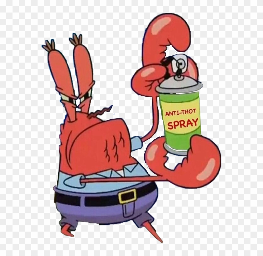 Spongebob Anti Thot Spray Png Download Anti Anime Memes