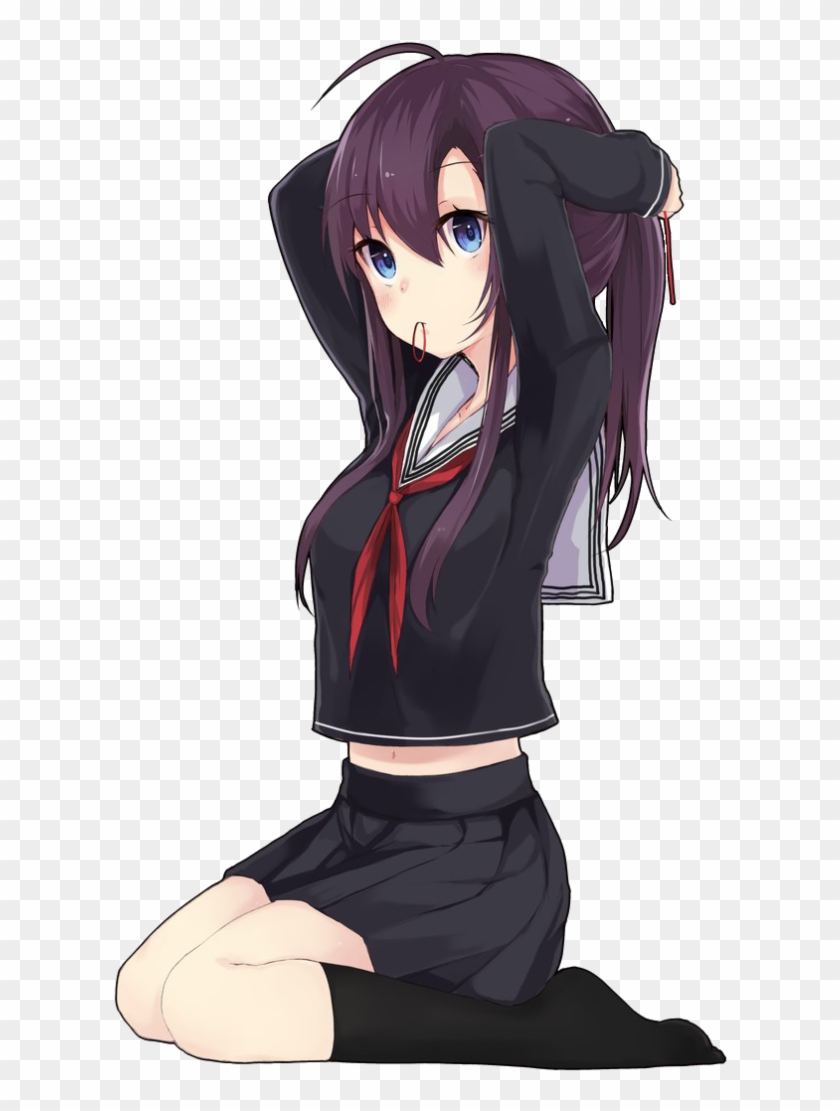 Anime Anime Angel Anime Another Anime Datass Anime Anime Girl With A Black School Uniform Hd Png Download 700x1073 5530596 Pngfind - black school girl outfit roblox