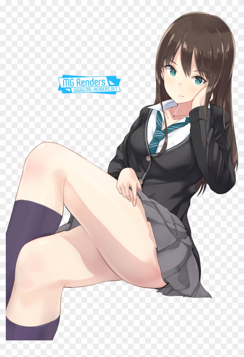 Png Anime Girls Crossing Legs Transparent Png X PngFind