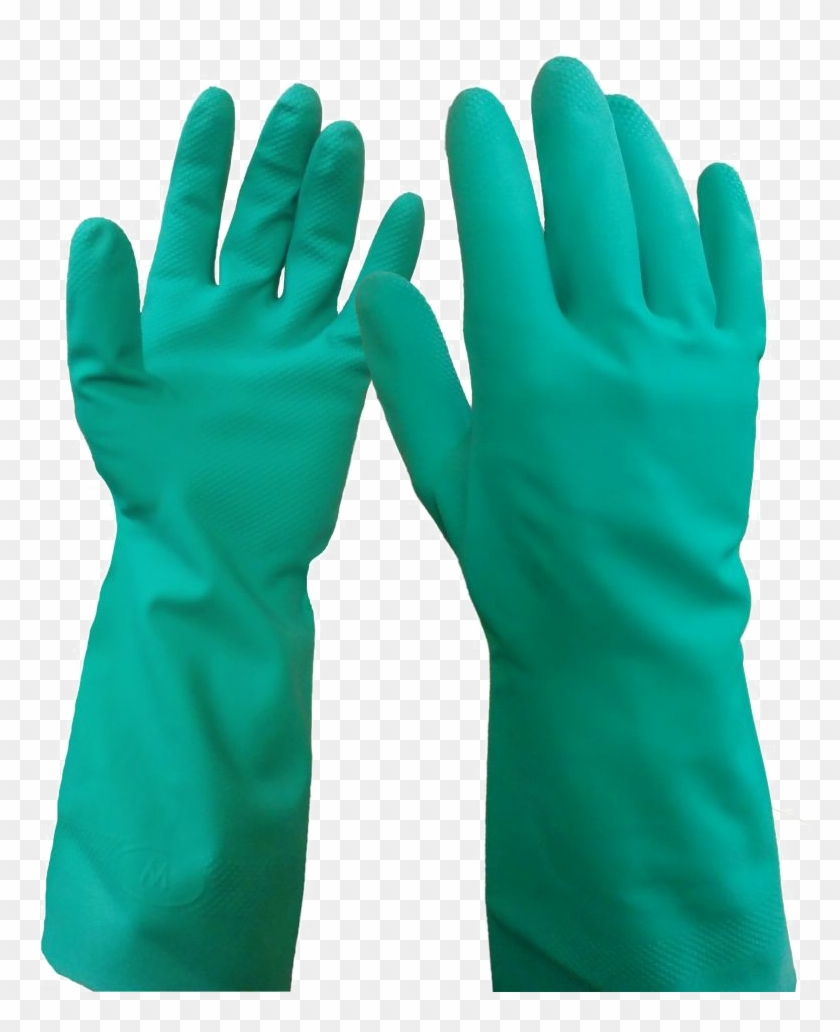 rubber gauntlet gloves