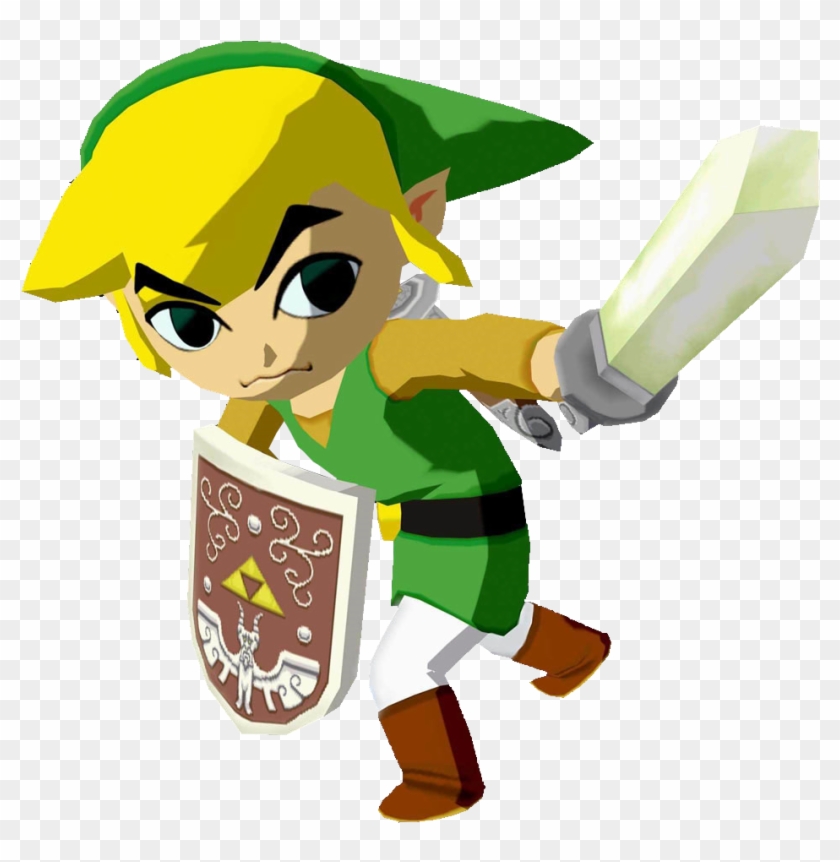 Wind Waker Link - Cell Shaded Wind Waker, HD Png Download - 952x934
