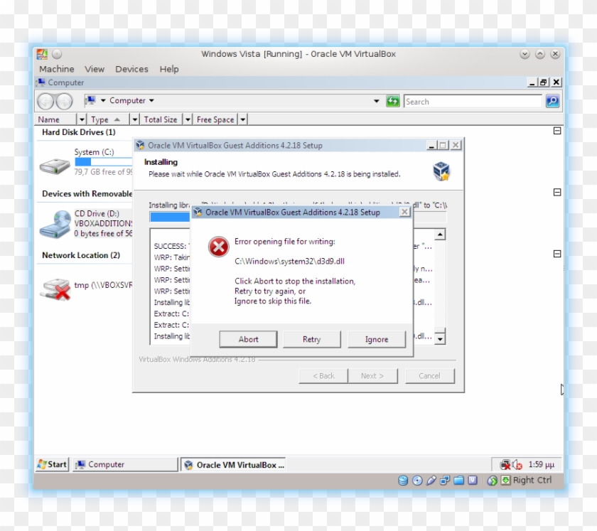 Winvista Guest Addition Install Error Wastenotime Safari Hd Png
