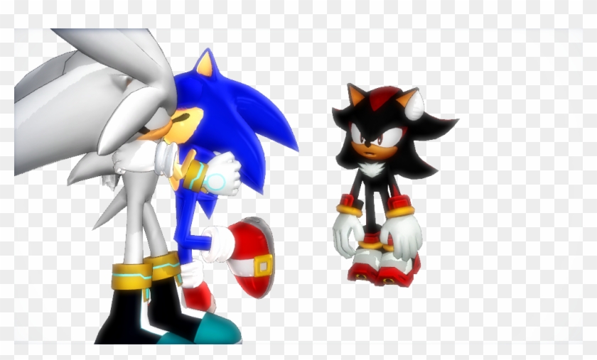 Shadow And Classic Sonic By Tails Silver Fan Vector - Shadow And