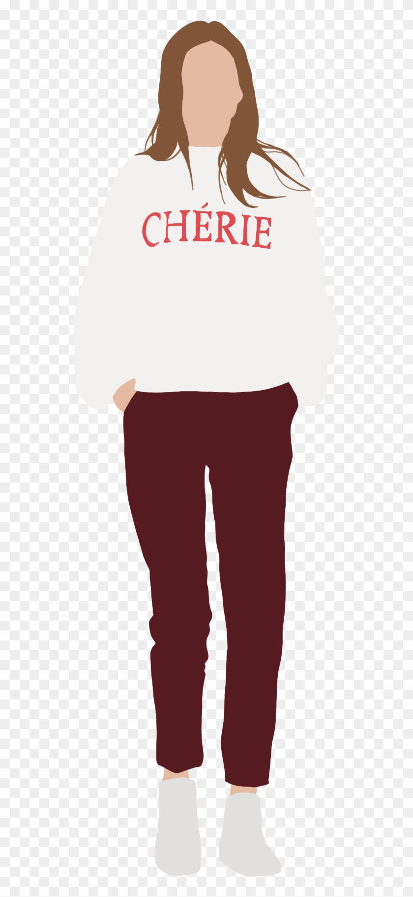 People Flat Illustration On Behance - Girl, HD Png Download - 1536x2048 ...