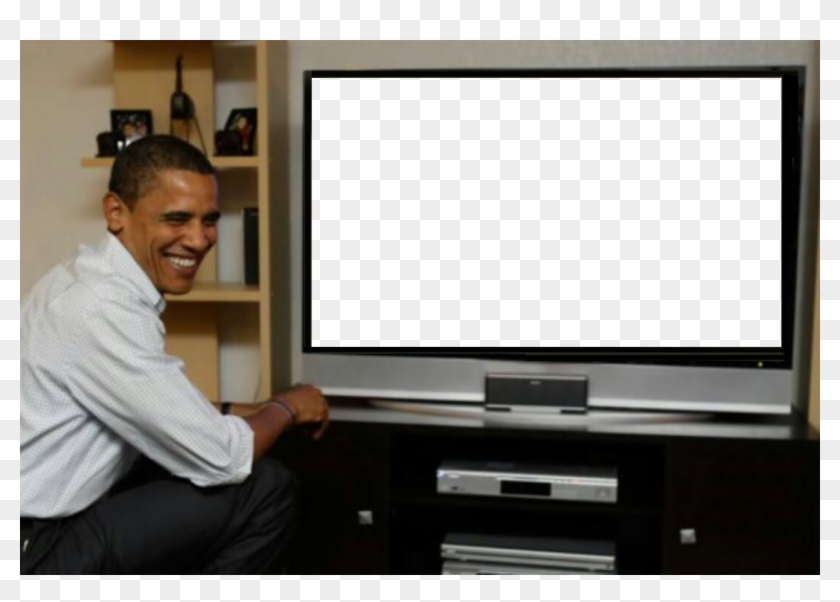 High Quality Obama Watching Tv Blank Meme Template ...