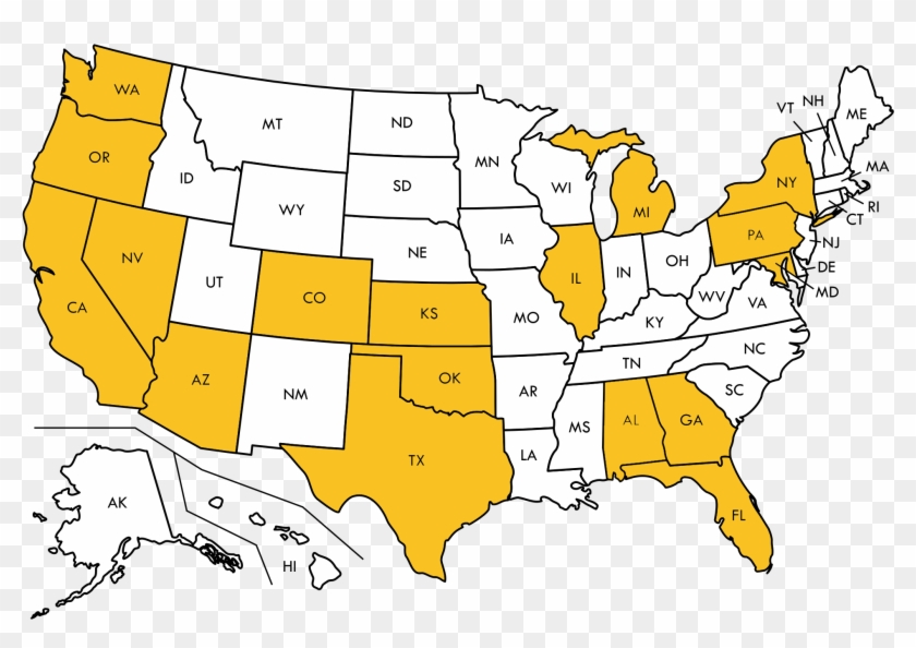 United States Map Transparent States - 558 5581798 United States Map Transparent States Hd Png Download