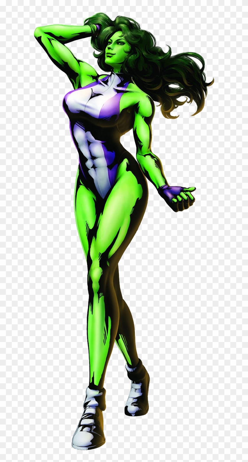 She Hulk Png Hd Marvel Vs Capcom 3 She Transparent Png 688x1600 56384...