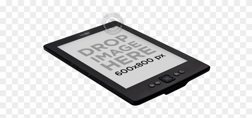 Download Amazon Kindle Mockup Lying Over A Surface Png Mockup - E-book Readers, Transparent Png - 640x480 ...