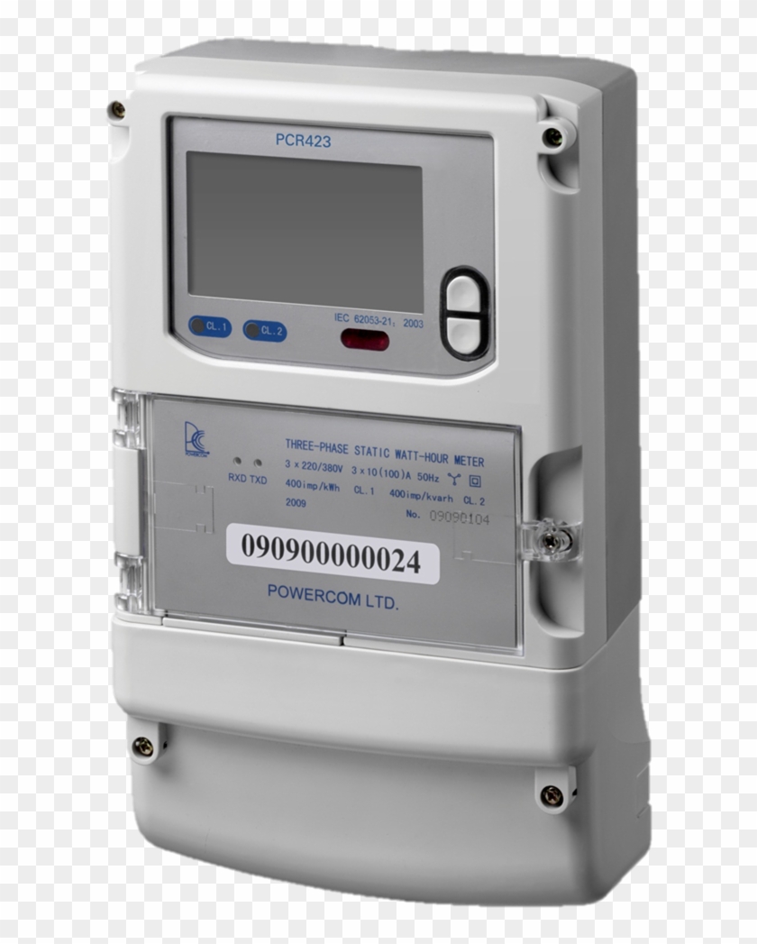 Polyphase Smart Electricity Meter - Gadget, HD Png Download - 629x983 ...
