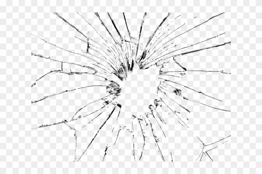 bullet hole in glass