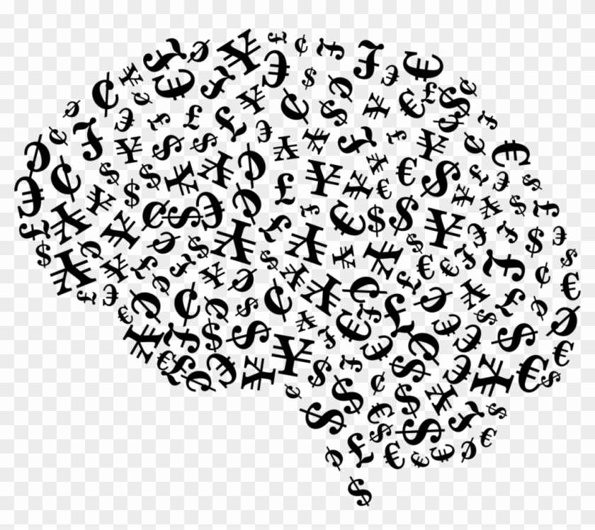 The Greedy Brain Psychological Positive Mind Art Black And White Hd Png Download 1024x864 Pngfind