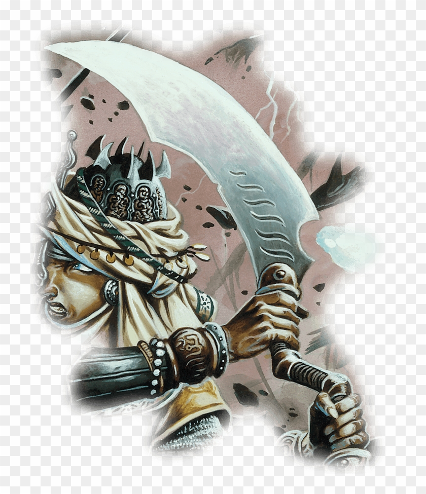 Revenant Double-bladed Scimitar Common - D&d Double Bladed Scimitar, HD Png  Download - 719x895(5611668) - PngFind
