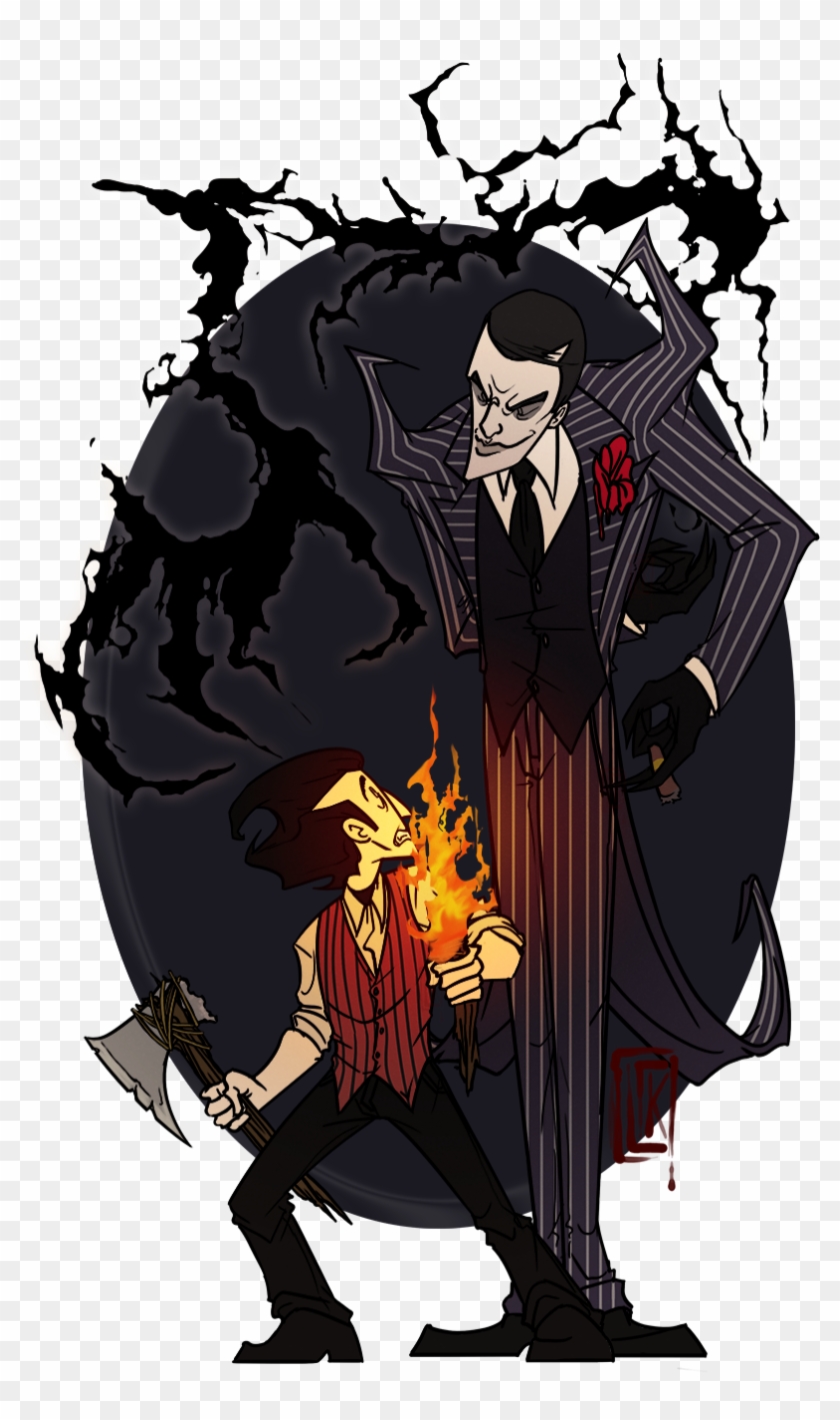 Don T Make Deals With Devils Don T Starve Wilson X Maxwell Hd Png Download 804x1339 Pngfind