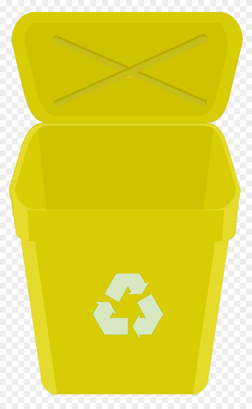 Residuos Bote De Reciclaje Amarillo Contenedores Reciclaje Png
