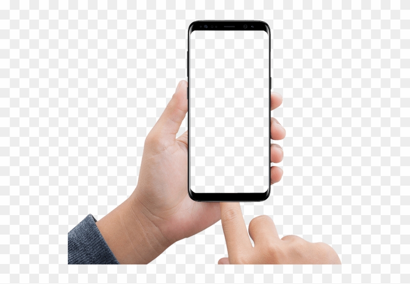 Mobile Click On Jumpic Com Phone Frame Hand Png Transparent Png 640x513 Pngfind