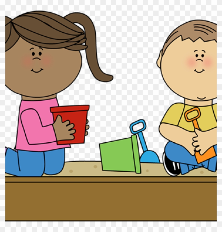 Graphic Freeuse Stock Kids Playing Clipart Sand Pit Clip Art Hd