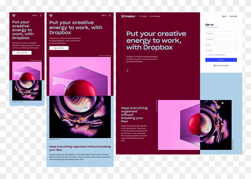 Responsive Web Design - Example Of Focus In Web Design, HD Png Download ...
