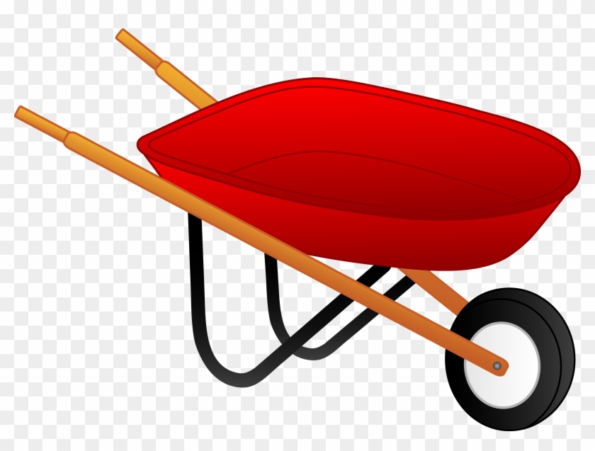 Little Red Wheelbarrow Free Clip Art Clip Art Wheelbarrow Hd Png Download 6744x4799 5640731 Pngfind