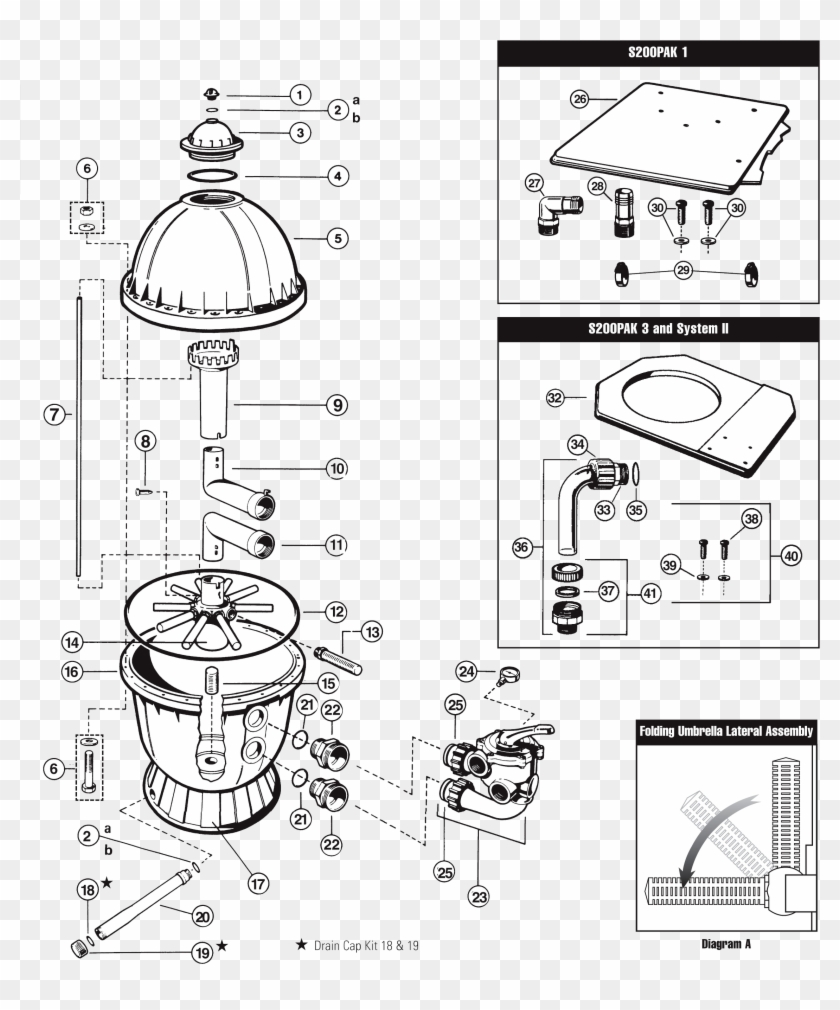 Hayward S200 Sand Filter - Hayward S200 Sand Filter Parts, HD Png