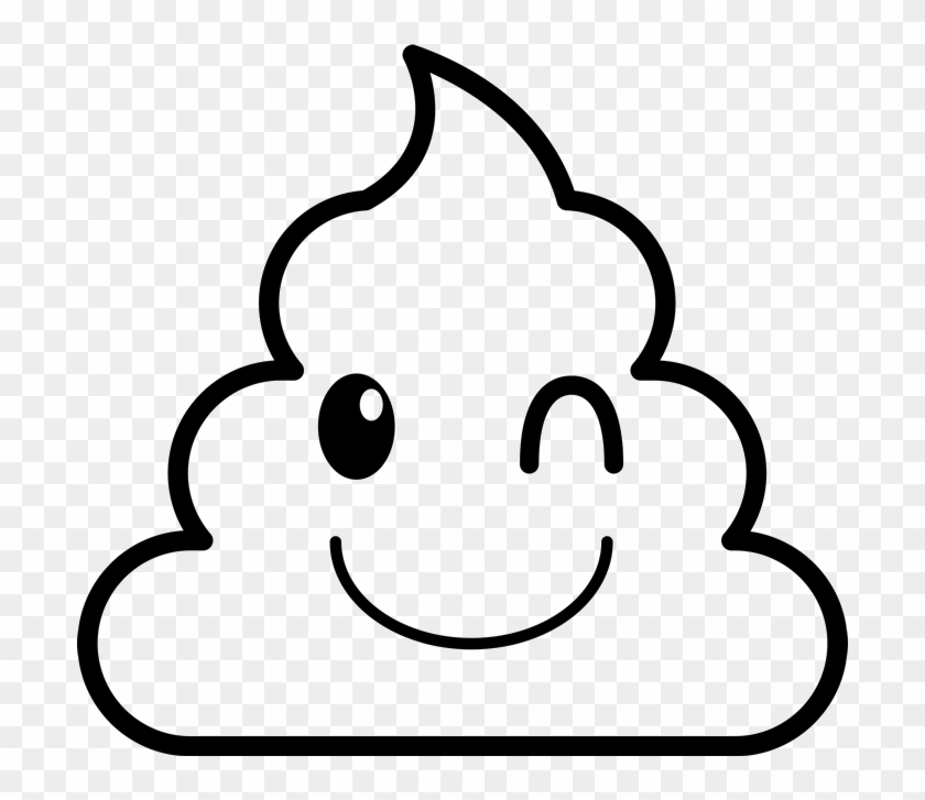 Poop Rubber Stamp Stamps Stamptopia - Poop Emoji Clipart Black And ...