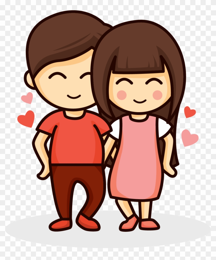 Jar Drawing Romantic - Cartoon Drawing Of Couple, HD Png Download -  1088x1261(#5648124) - PngFind