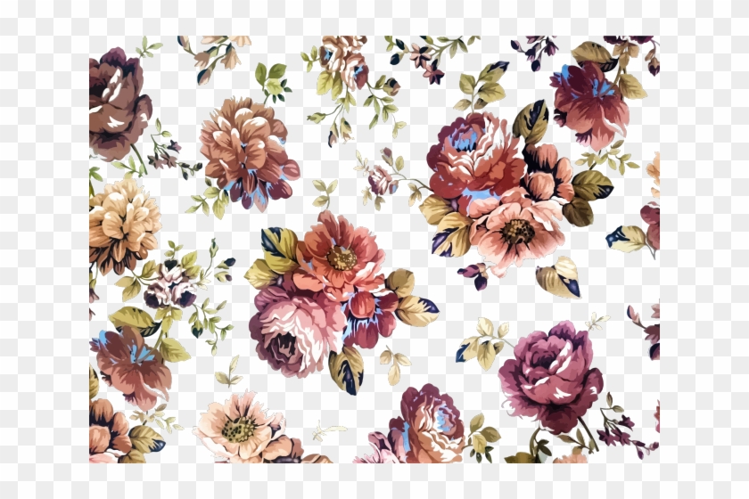 Original - Vintage Flower Background Png, Transparent Png -  640x480(#5648701) - PngFind