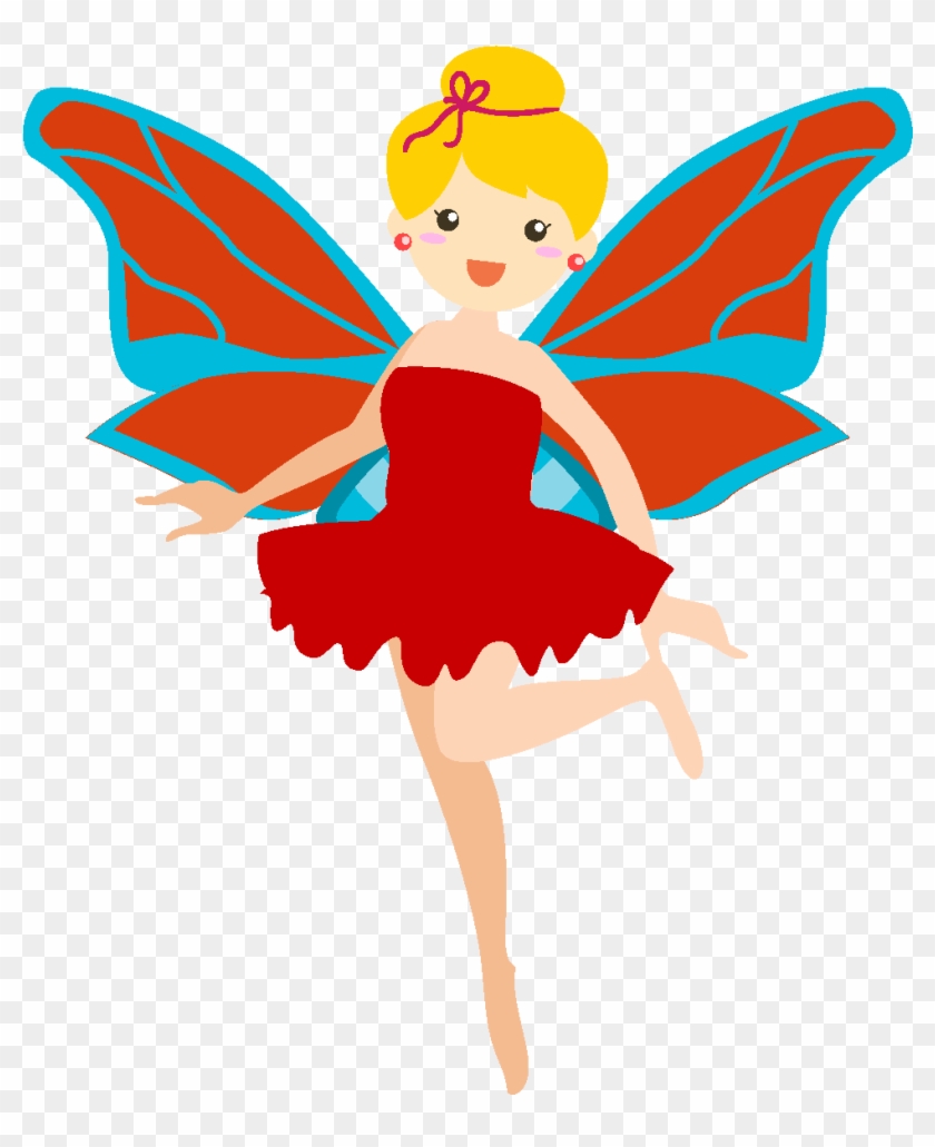 Simple Cartoon Cute Butterfly Girl - Fairy, HD Png Download -  973x1149(#5650418) - PngFind