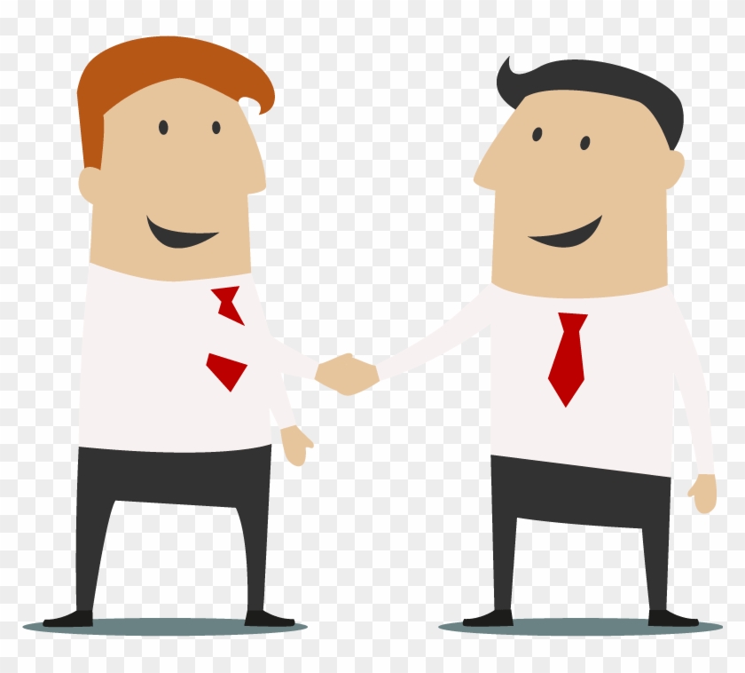 Two People Making A Handshake Deal - Hand Shake Gif Anima, HD Png Download  - 790x678(#5679474) - PngFind