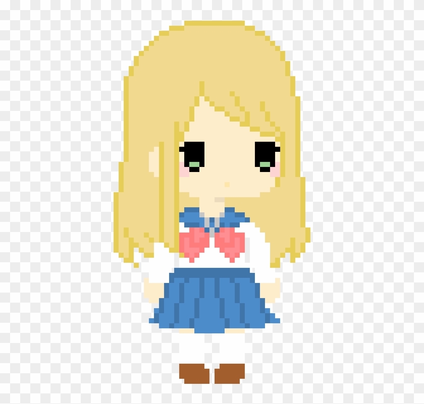 minecraft pixel art anime girl