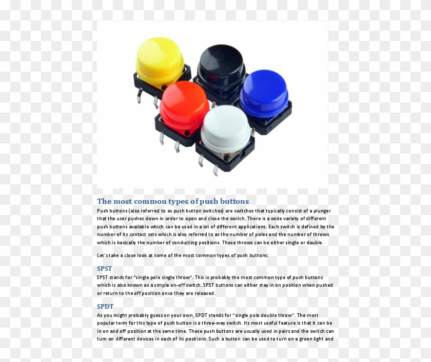 Push Button Switch Pdf Pdf - Push Button Switch, HD Png Download - 612x792(#5710247) - PngFind