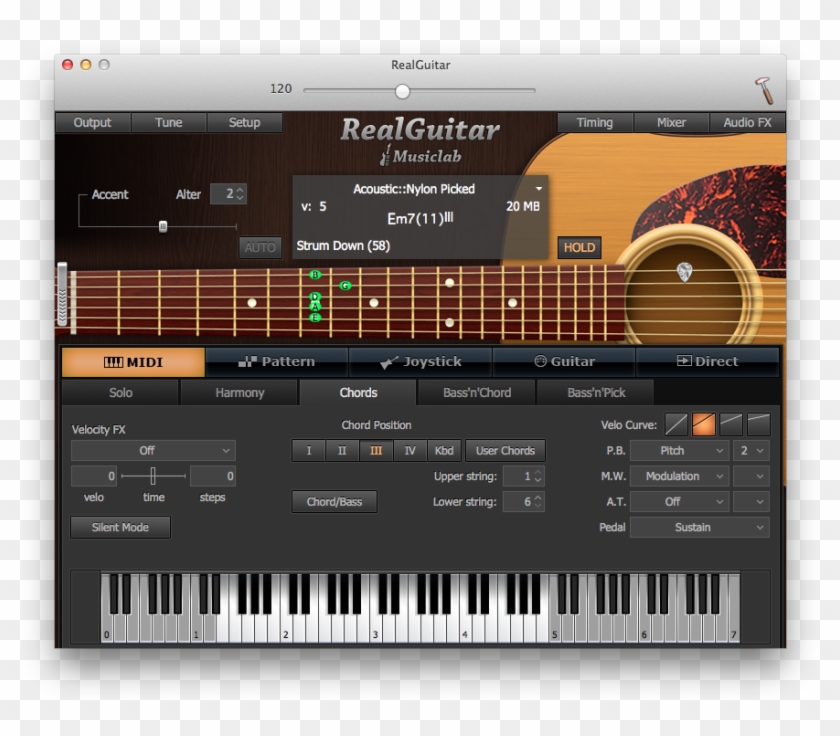 Cap En cualquier momento Bungalow Play Convincing Guitar Chords From Your Midi Keyboard, - Realguitar 3, HD  Png Download - 914x764(#5738775) - PngFind