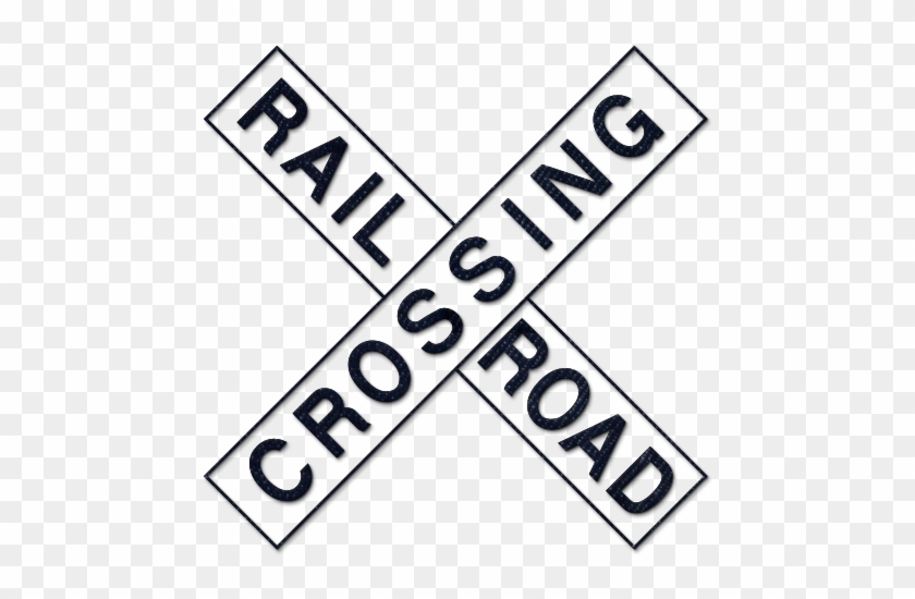 Rail Road Crossing Clipart 4116 Dark Blue Denim Jeans Railroad And Light Rail Signs Hd Png Download 600x600 Pngfind