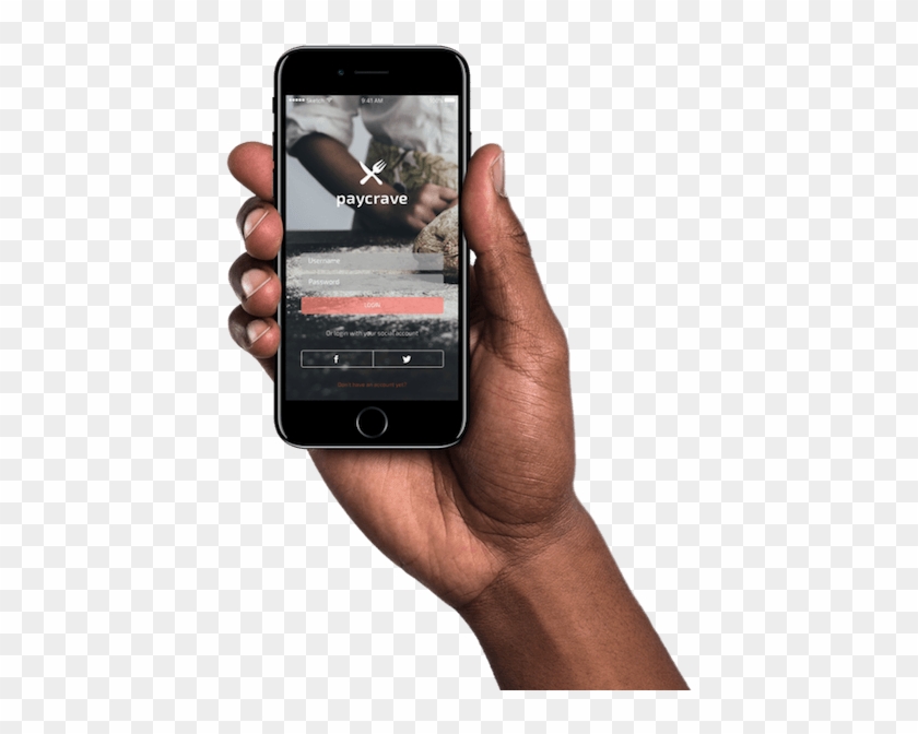 Download Man Holding Iphone 7 Jet Black African American - Black ...