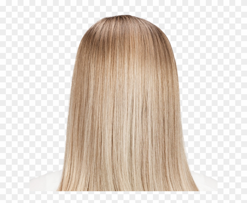 Transparent Hair Color Back Of Blonde Hair Hd Png Download