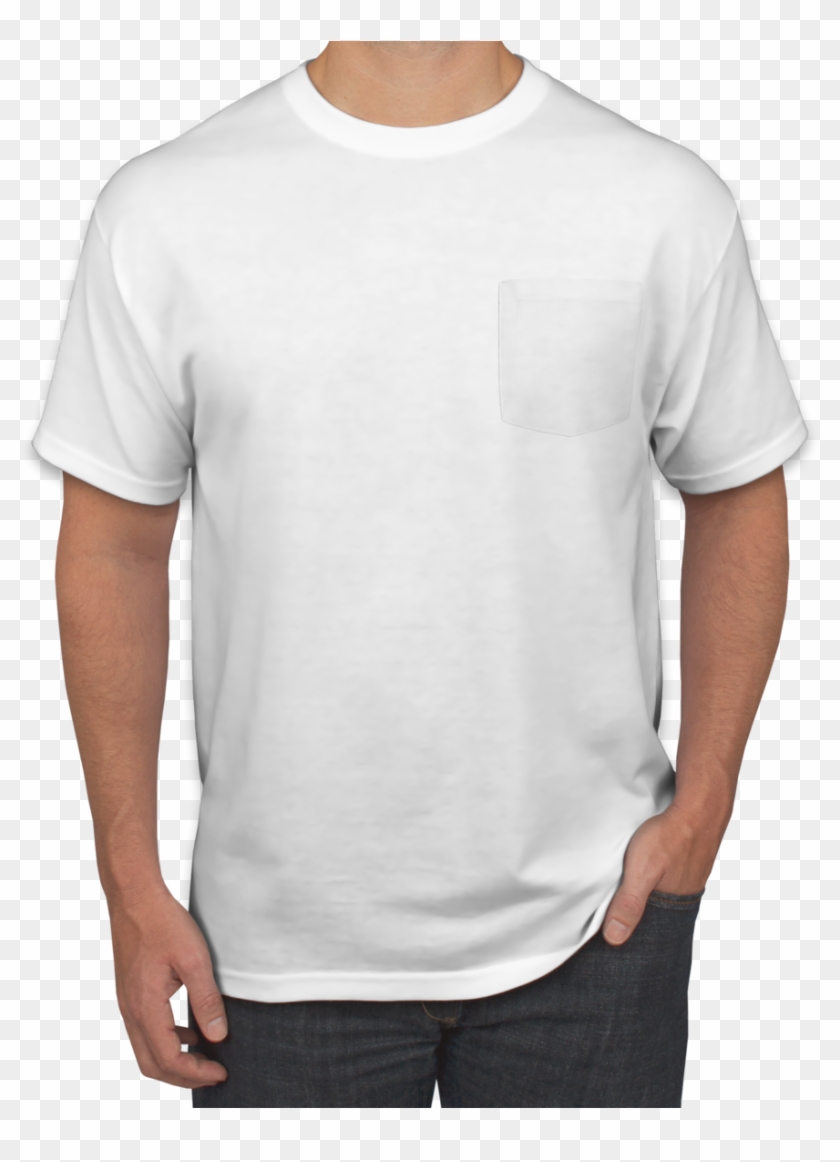 Pocket Custom Shirts - Hanes T Shirt, HD Png Download - 1000x1172 ...