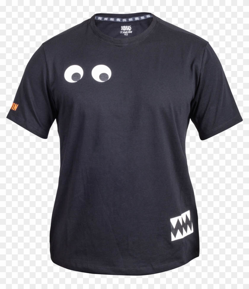 Vibras T-shirt Black Small Eyes - Active Shirt, HD Png Download ...