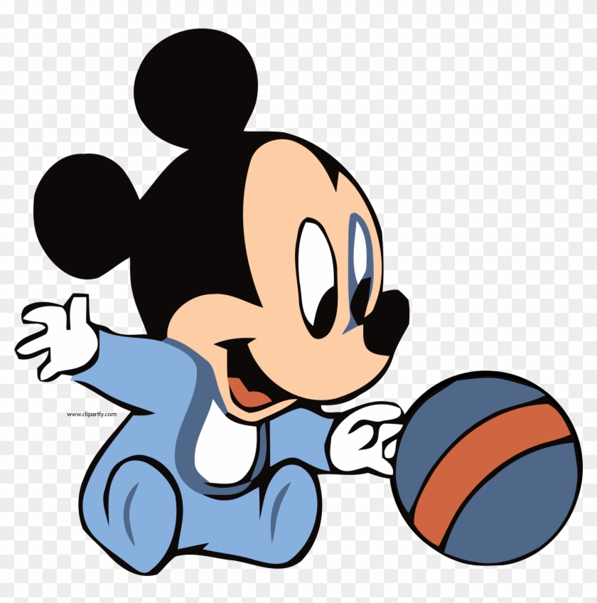 Baby Mickey And Ball Clipart Png - Dibujos De Mickey Mouse Bebe,  Transparent Png - 2217x2135(#588713) - PngFind
