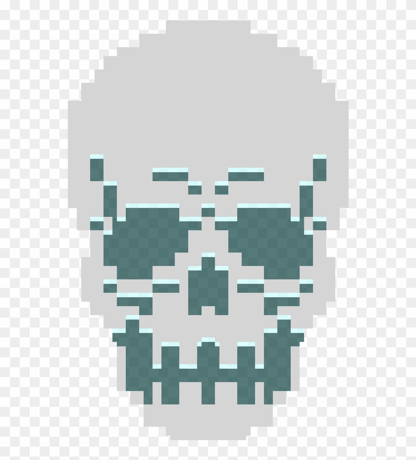 Creepy Skull Pixel Art