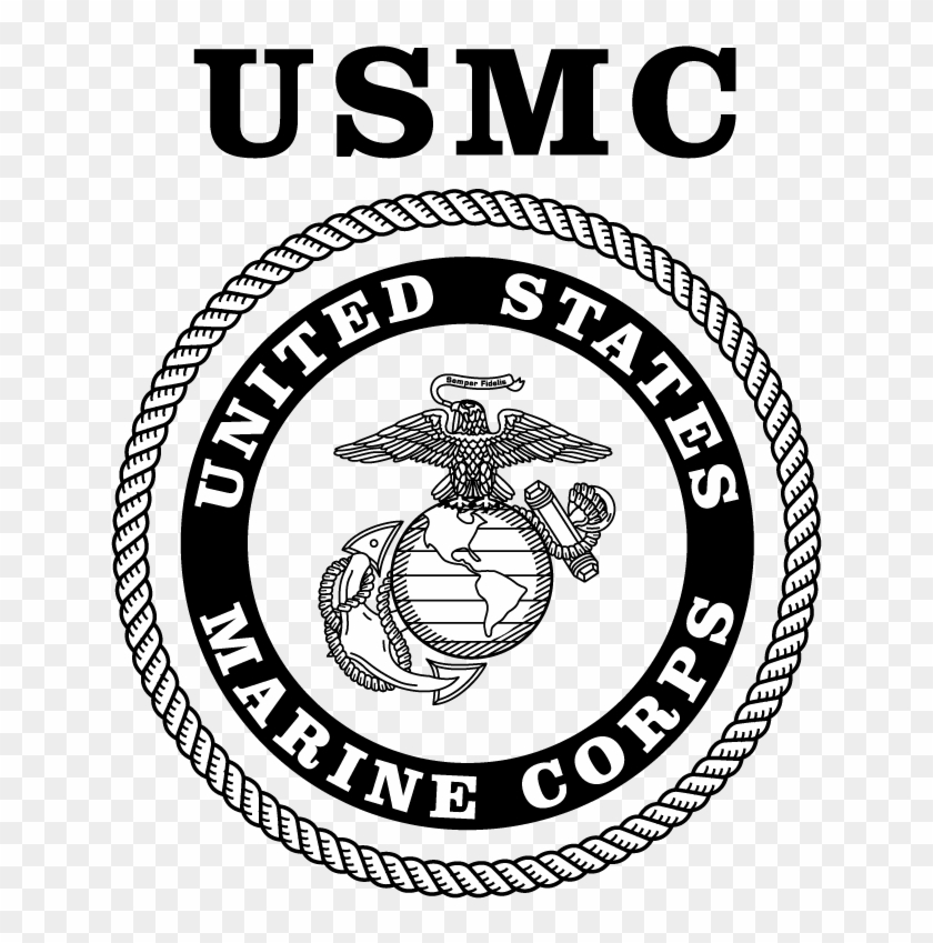 Png Freeuse Logo Drawing Com Free For - United States Marine Corps Logo