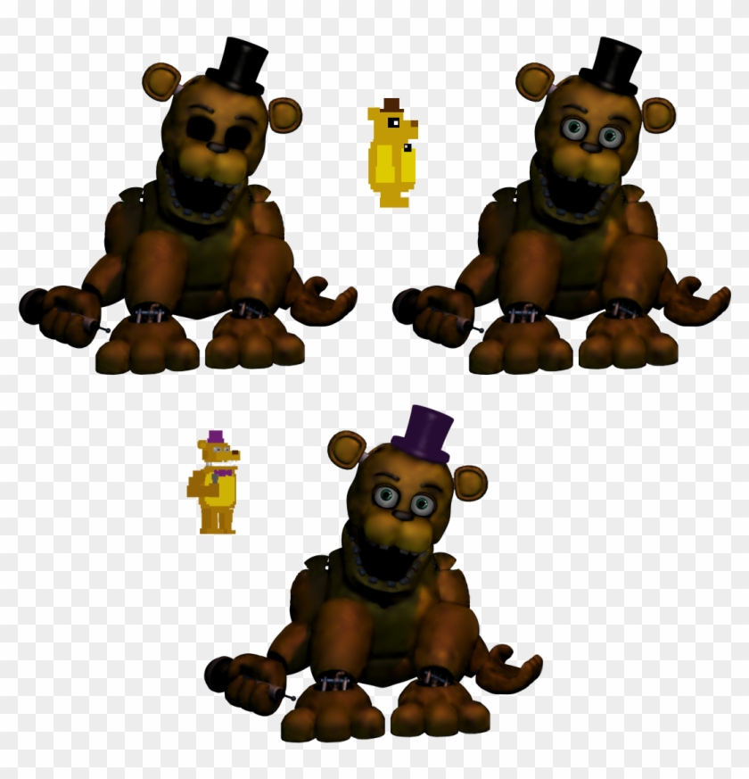 Five Nights At Freddy's Withered Golden Freddy, HD Png Download