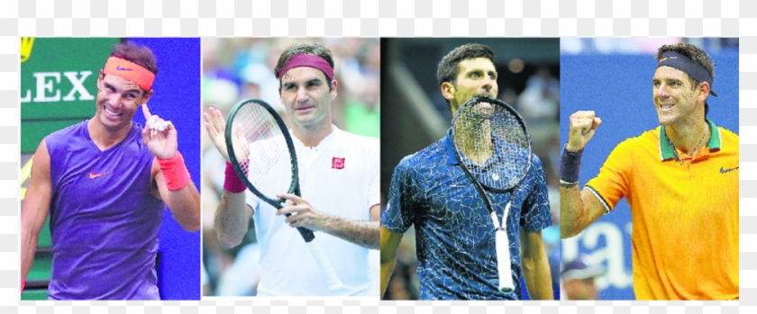 Rafael Nadal Roger Federer Novak Djokovic Y Juan Racketlon Hd Png Download 960x540 5831585 Pngfind