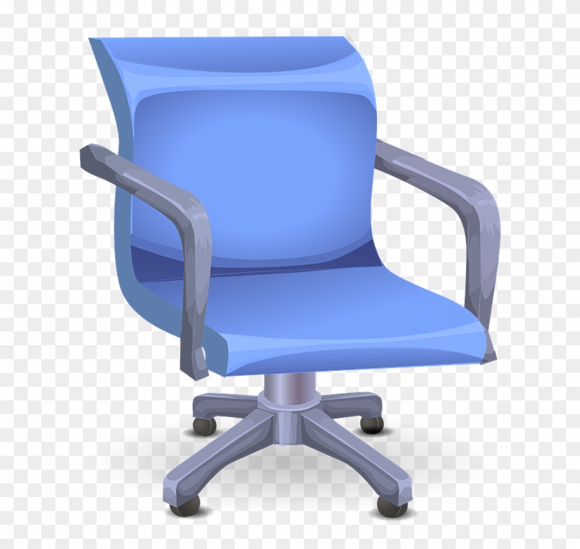 Blue Revolving Chairs Furniture Seats Comfortable 椅子 イラスト 無料 Hd Png Download 631x7 Pngfind