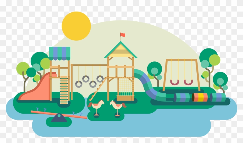 Svg Library Children Playing On Playground Clipart Cool
