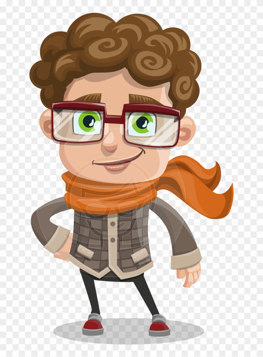 Curly Ribbon Png - Curly Haired Male Cartoon Characters, Transparent