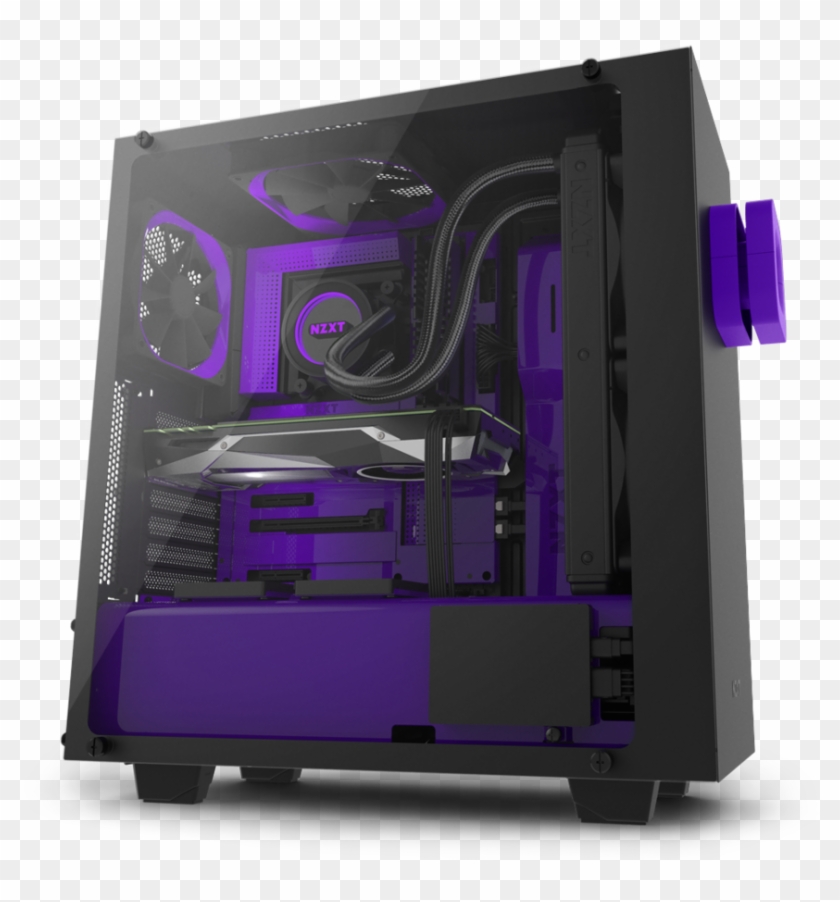 Computer Cases Housings, Nzxt Elite Case, Nzxt, Purple